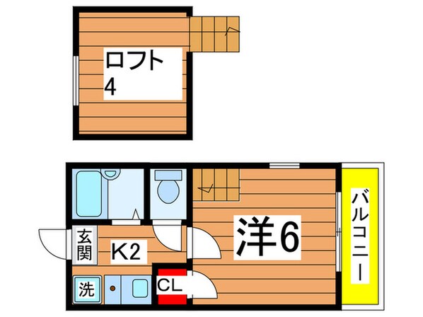 ロフティ－稲田堤の物件間取画像